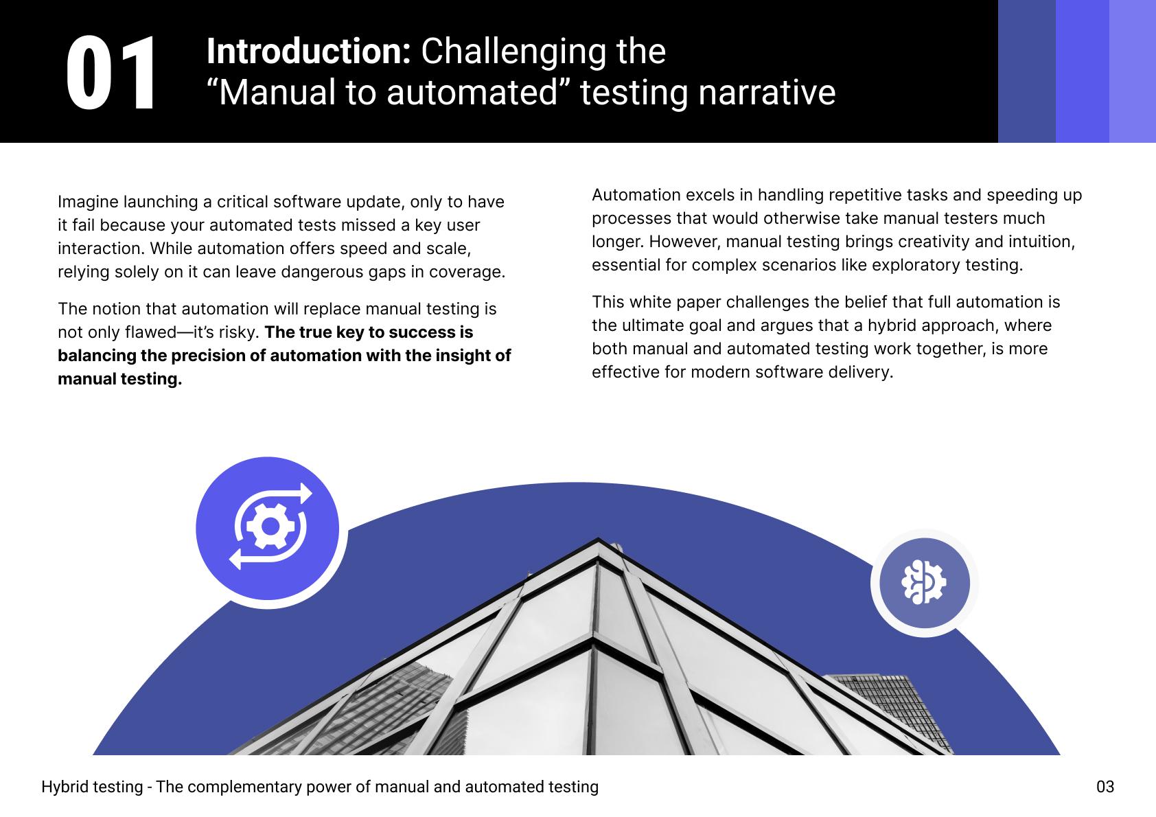 Hybrid testing: challenging the manual to automated testing narrative