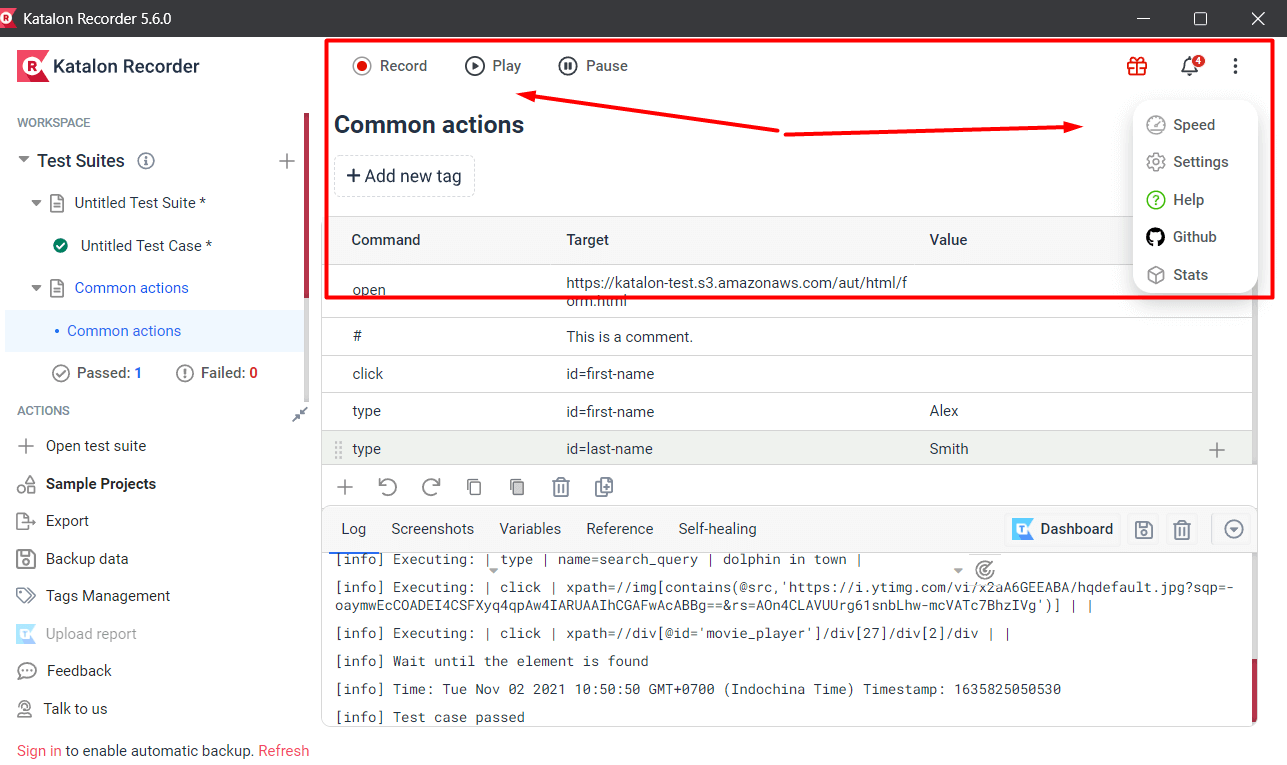 Katalon Automation Recorder Powerful Selenium IDE to record, debug