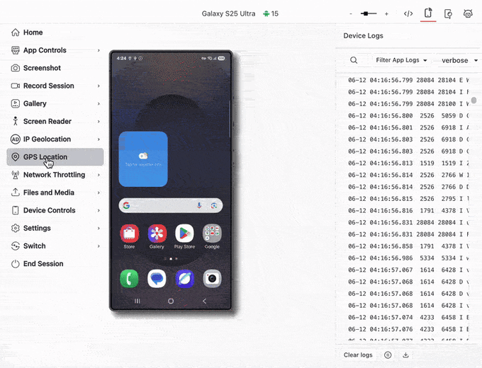 Simulate fingerprint, GPS, and IP scenarios for mobile app testing with Katalon TestCloud