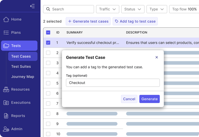 TrueTest generates no-code automated tests from prioritized user journeys