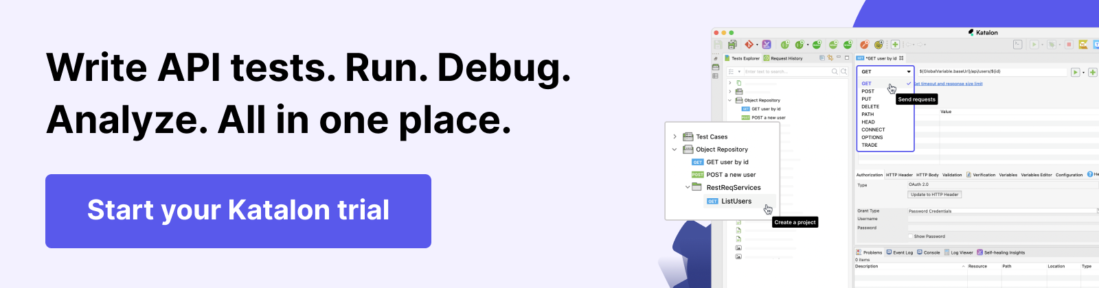 Katalon Studio as the best automated API testing tool