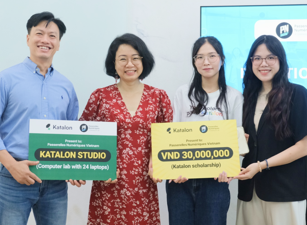Katalon supports Passerelles Numériques Vietnam for quality education