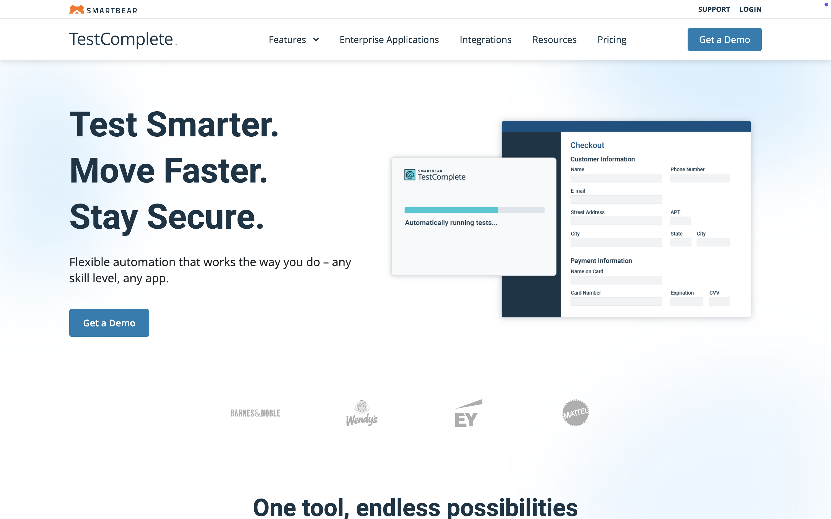 TestComplete interface screenshot