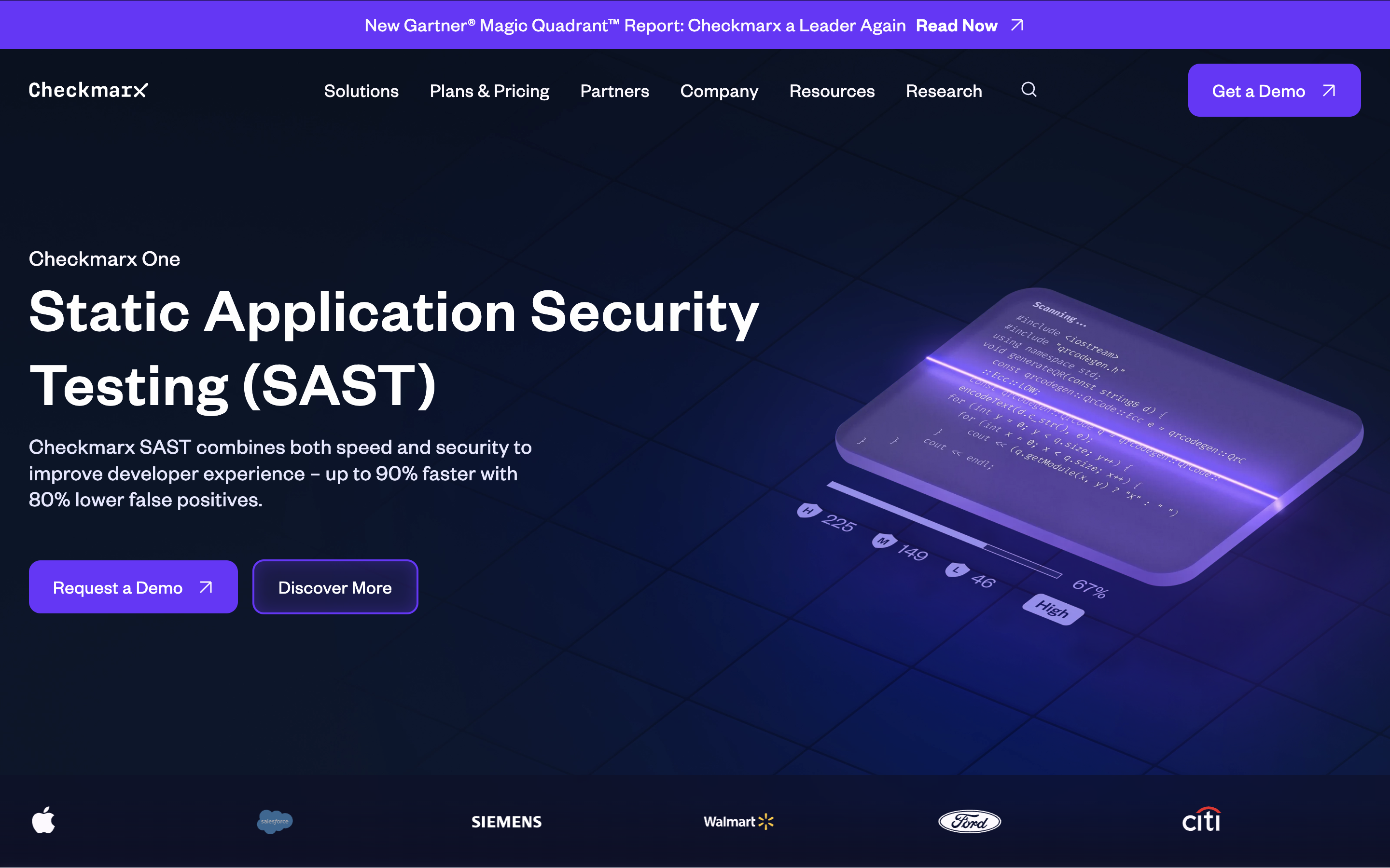 Checkmarx SAST interface screenshot